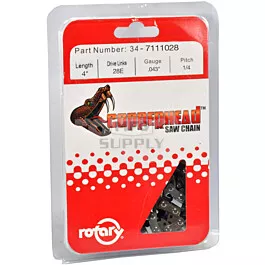 .043 1/4" 28 Lks Semi Chisel With Bumper Link