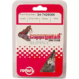 .050 3/8 Std 66 Lks Semi Chisel Without Bumper Link