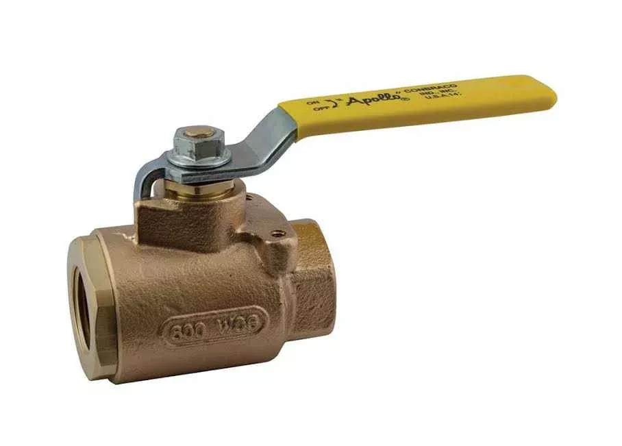 1-1/2" Apollo 77-107-01 - Bronze, Full Port, 2-Piece, NPT, Ball Valve