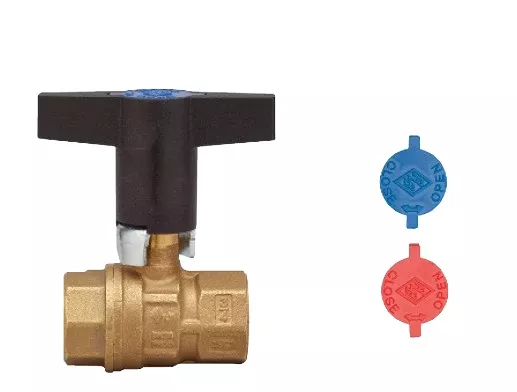 1-1/2" Bonomi 161N LFPT Compact Ball Valve, Full Port, Lead-Free Brass, FNPT Threaded
