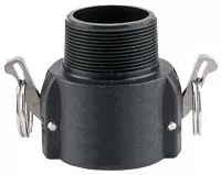 1-1 /2 Inch Poly B Series Cam Lock Coupler - Female Coupler x Male NPT Thread