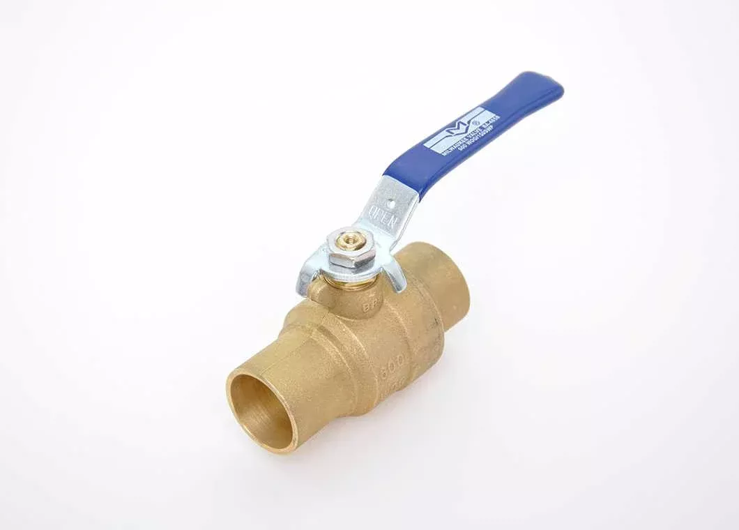 1-1/2" Milwaukee Valve BA-485B - 2 Piece, Brass, Full-Port, NPT, Ball Valve