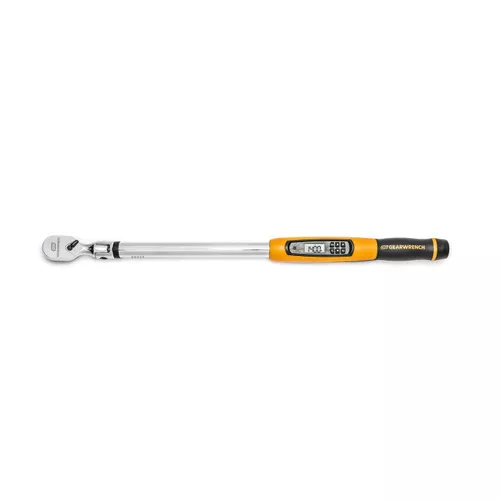 "1/2" Flex Head Electronic Torque Wrench with Angle 25-250 ft/lbs.