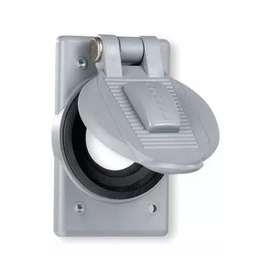 1 Gang -Gang Vertical Weatherproof Cover, ,Cast AluminumHBL20405