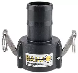 1 Inch C Series Cam Lock Coupler - Female Coupler to Male Hose Shank