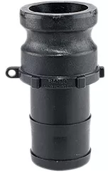 1 Inch E Series Cam Lock Coupler - Male Adapter to Hose Shank for Liquid Transfer