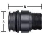 1 Inch Male Quick Connect Adapter for TeeJet Spray Systems