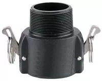 1 Inch Poly Cam Lock Coupler - Female Coupler to Male NPT Thread