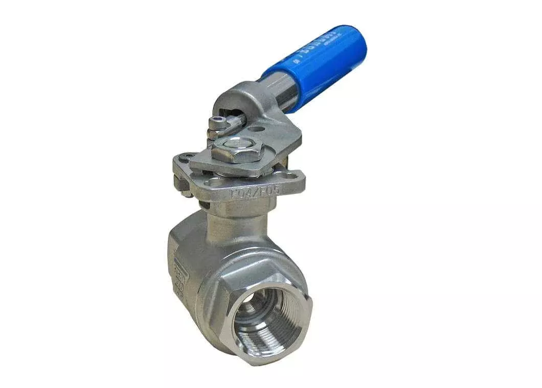 3/4" Bonomi 2200 SRL - 2-Way, Stainless Steel, Ball Valve with Deadman Handle