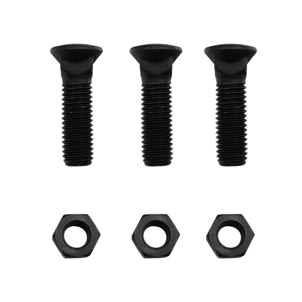 (3) Plow Bolt & Nut for Blades Cutting Edges 5/8-11x2 1/4 Grade 8 PM06705
