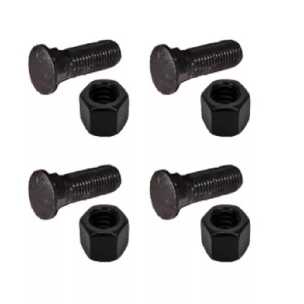 (4) Plow Bolt & Nut for Blades Cutting Edges 5/8-11x2 1/4 Grade 8 PM06705