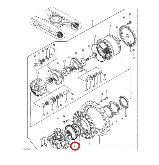 4634693 Final Drive FLOATING SEAL Compatible With Hitachi Excavators (See Desc.)