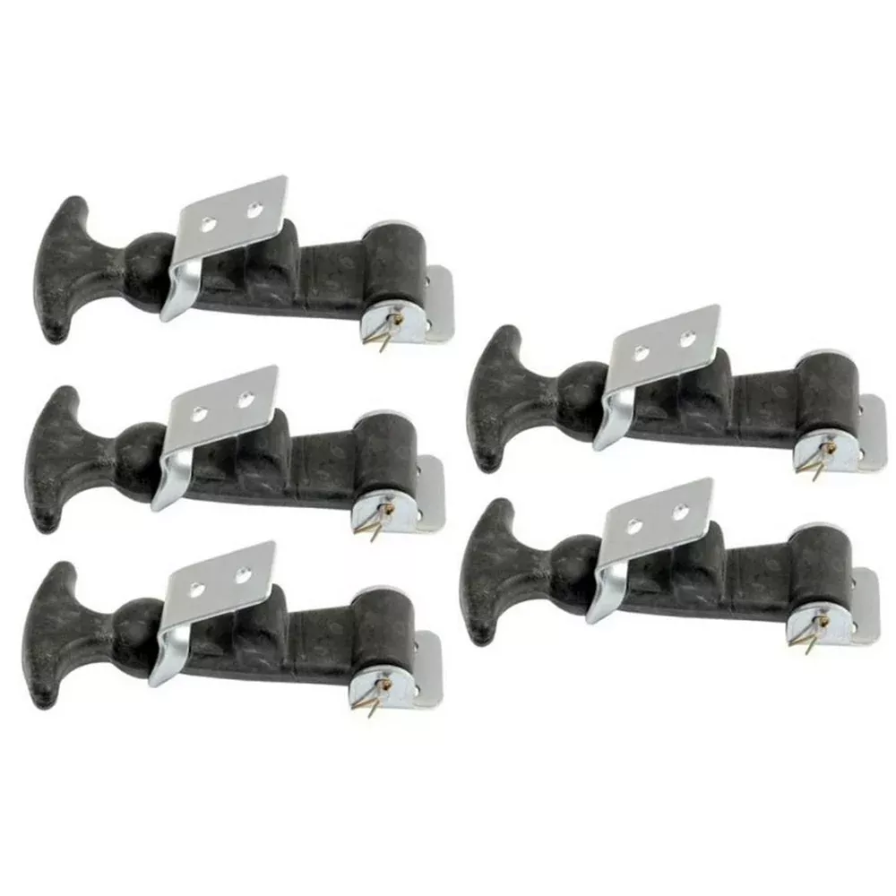 (5) HOOD HOLD DOWN LATCH KITS S8390 w/ Galvanized Steel Hardware & T-Handle Grip