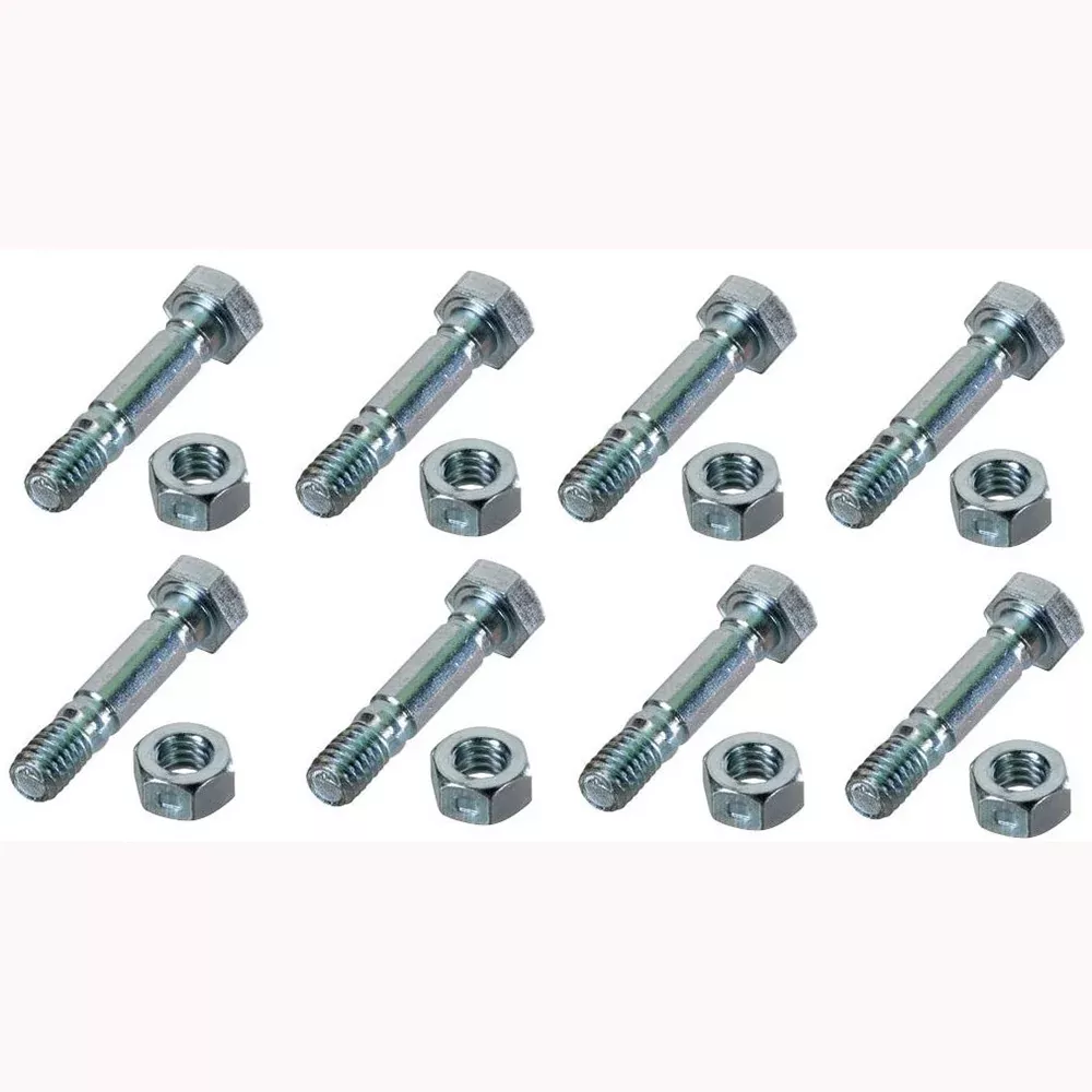 8 Shear Pins with Nuts 1-1/2" x 5/16" fits MTD Auger Drive Snowblowers 710-0890