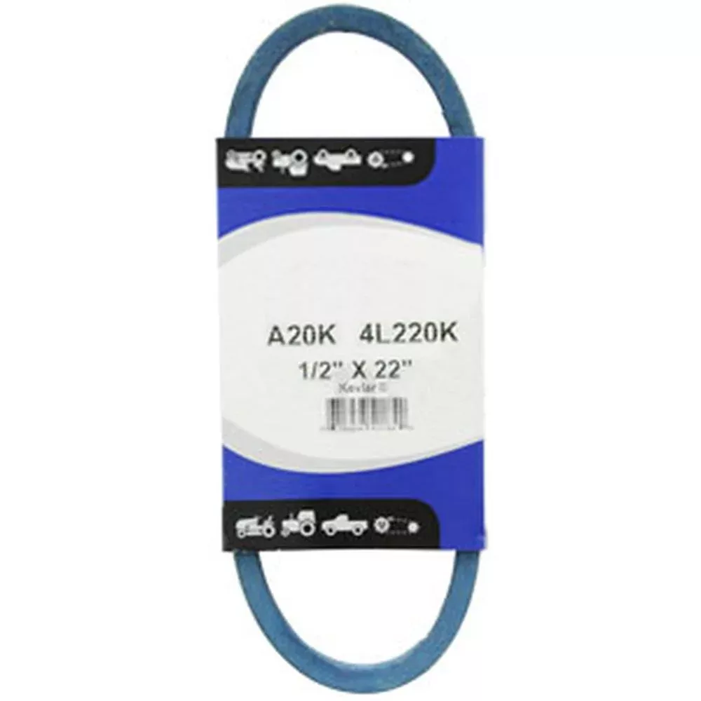 A-A20K Made With Aramid Blue V-Belt (1/2" X 22")