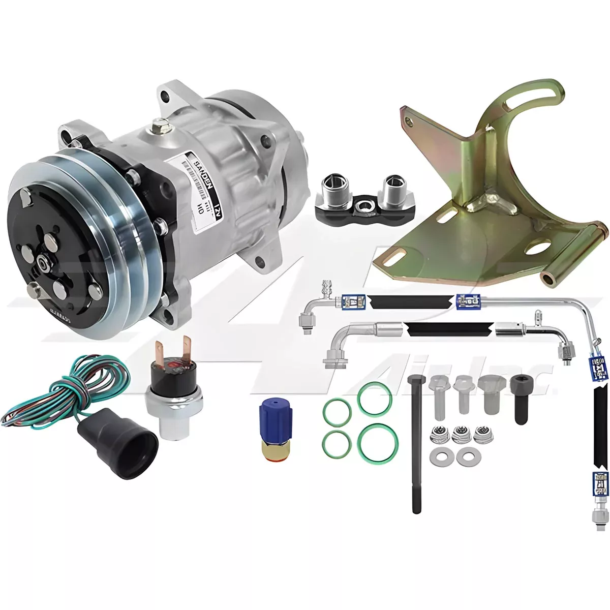 Air Conditioning Conversion Kit for Ford 8700, 9700, TW10, TW20, TW30 - York-Tecumseh to Sanden, 990-245