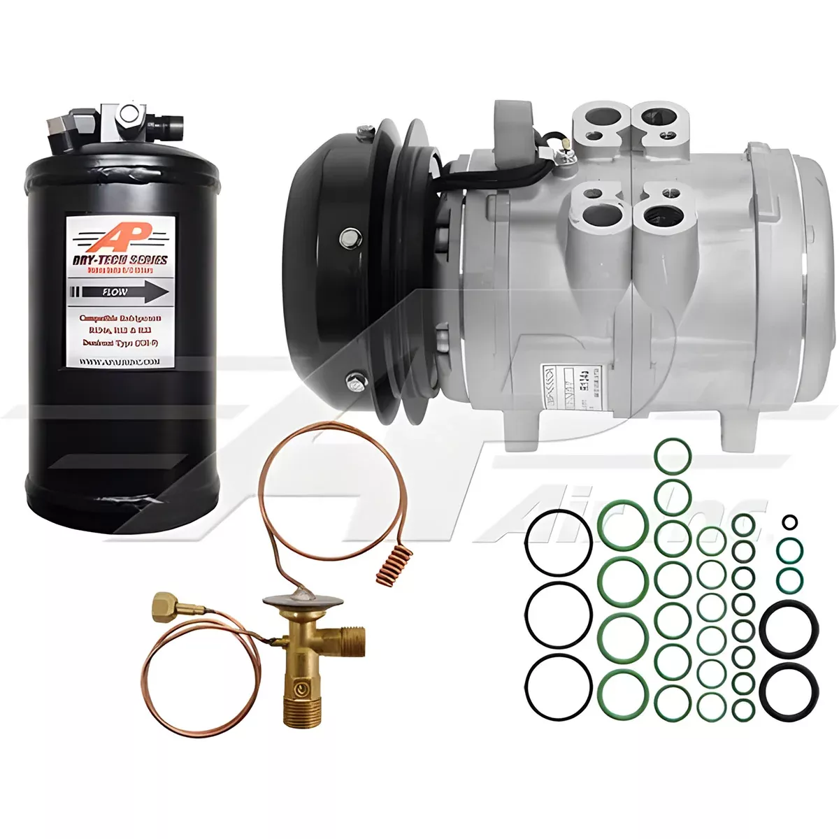 Air Conditioning Kit OE Style Denso Compressor for John Deere, 890-1162