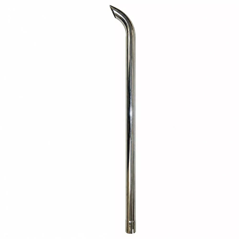 CES2X48 Replacement 48" Curved Chrome Exhaust Stack 2" ID Fits Belarus