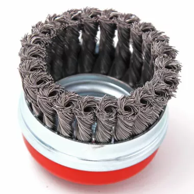 CS Unitec 340.167 Twisted Knot Cup Brush | 5/8" Bore | For Deck Descaler