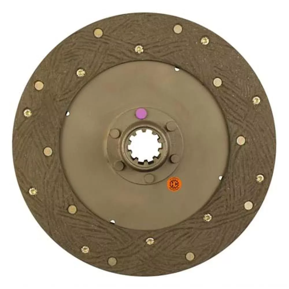 F7V7551 11" Transmission Disc, Woven, w/ 1-3/8" 10 Spline Hub - Fits Ford