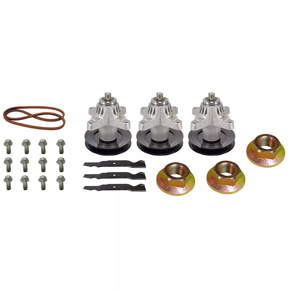 Fits Troy-Bilt RZT50 STD Blades Spindle Belt & Bolts Deck Rebuild Kit DK13