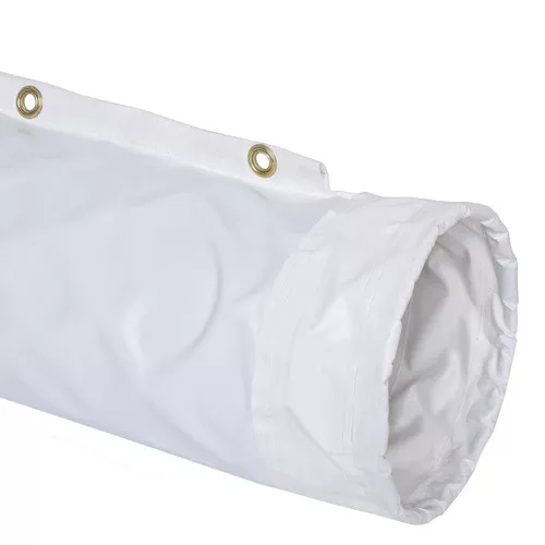 Flexaust Springflex FX-180 LF Sewn Single-ply PVC Coated Polyester Duct Hose 12 in. Dia. x 25 ft.