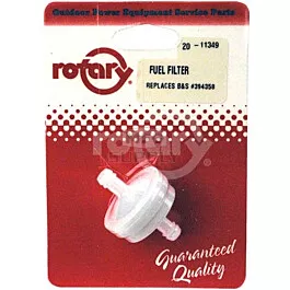 Fuel Filter 1/4" Round Carded
