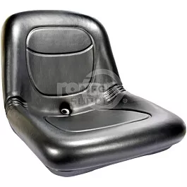 High Back Seat 15" Black Pvc Vinyl