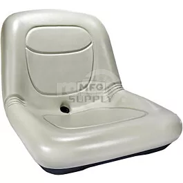 High Back Seat 15" Gray Pvc Vinyl