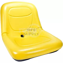 High Back Seat 15" Yellow Pvc Vinyl