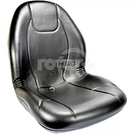 High Back Seat 20" Black Pvc Vinyl