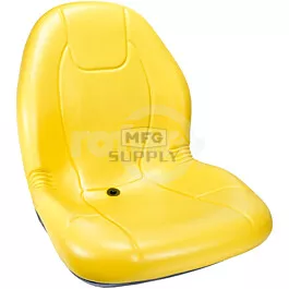 High Back Seat 20" Yellow Pvc Vinyl