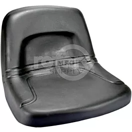 High Back Steel Pan Seat - Black