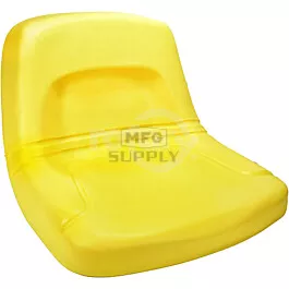 High Back Steel Pan Seat - Yellow