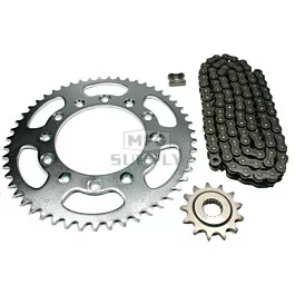 Honda CR250R Chain and Sprocket Set for 1988-1991.