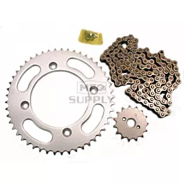 Honda CR85R Chain and Sprocket Set for 2003-2004.