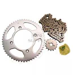 Honda CR85R Chain and Sprocket Set for 2005-2007.