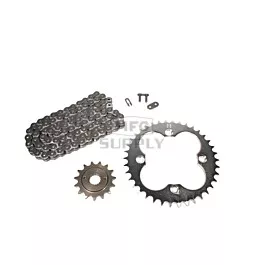 Honda Sportrax TRX 400EX Chain and Sprocket Set for 1999-2004.