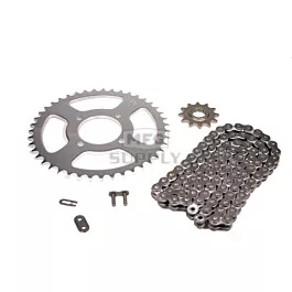 Kawasaki Mojave 250, KSF250A Chain and Sprocket Set for 1987-2003.