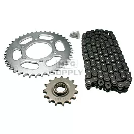 Kawasaki ZX6R Chain and Sprocket Set for 1998-2002.