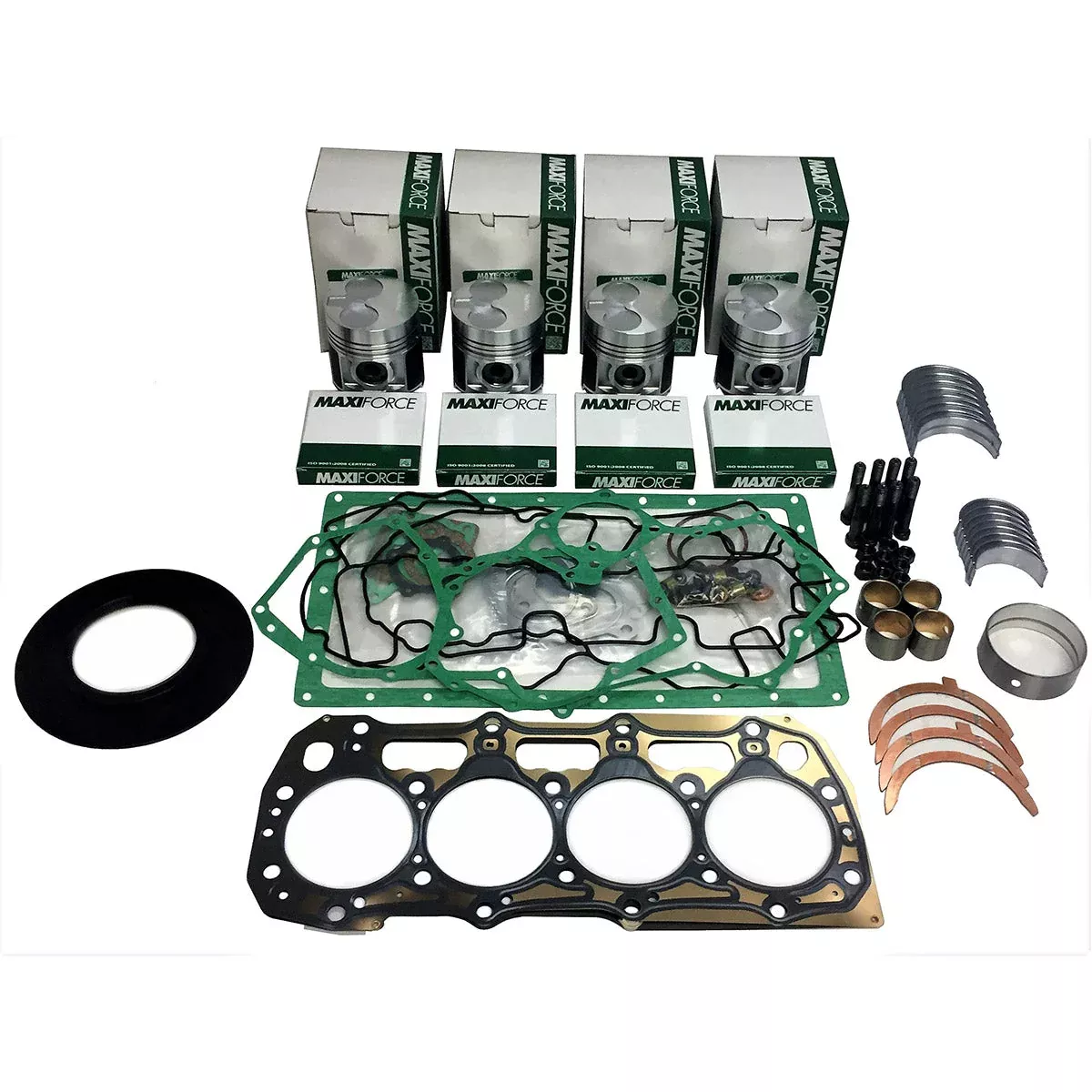 Maxiforce Basic Engine Kit, Standard Pistons, Standard Main Bearings, .010" Rod Bearings, 1104D-44T/Ta 0.50MM for Perkins BK510