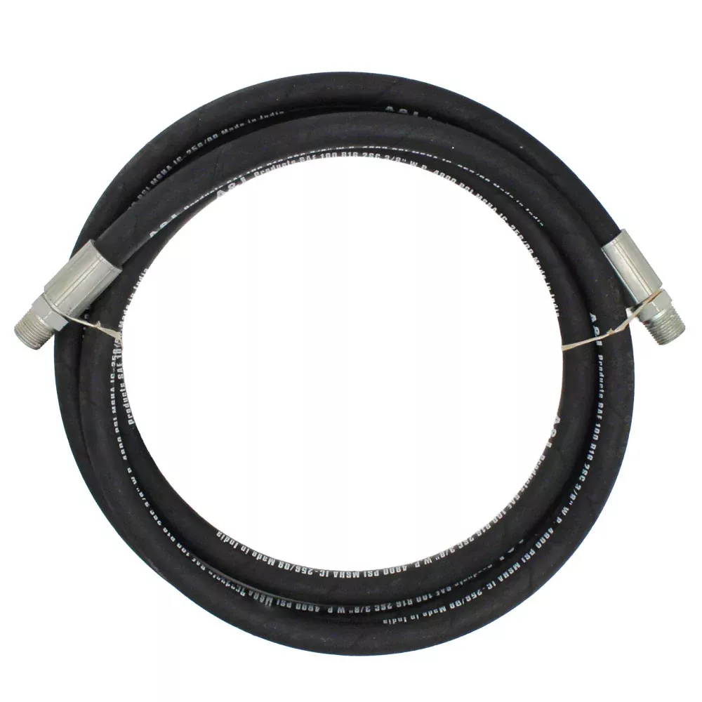 PHA2W38108 3/8" Hydraulic Hose Assembly, Rigid x Rigid Male NPT, 108"