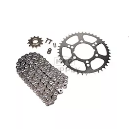 Polaris Trail Boss 250, Trail Blazer 250, and Big Boss 250 Chain and Sprocket Set for 1989-1999.