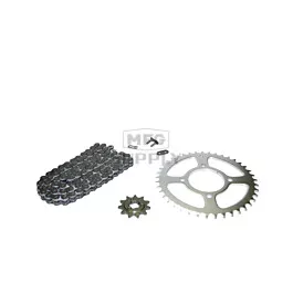 Suzuki LT300E Quad Runner Chain and Sprocket Set for 1987-1989.