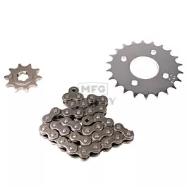 Suzuki LT80 Quad Sport Chain and Sprocket Set for 1989-2006.