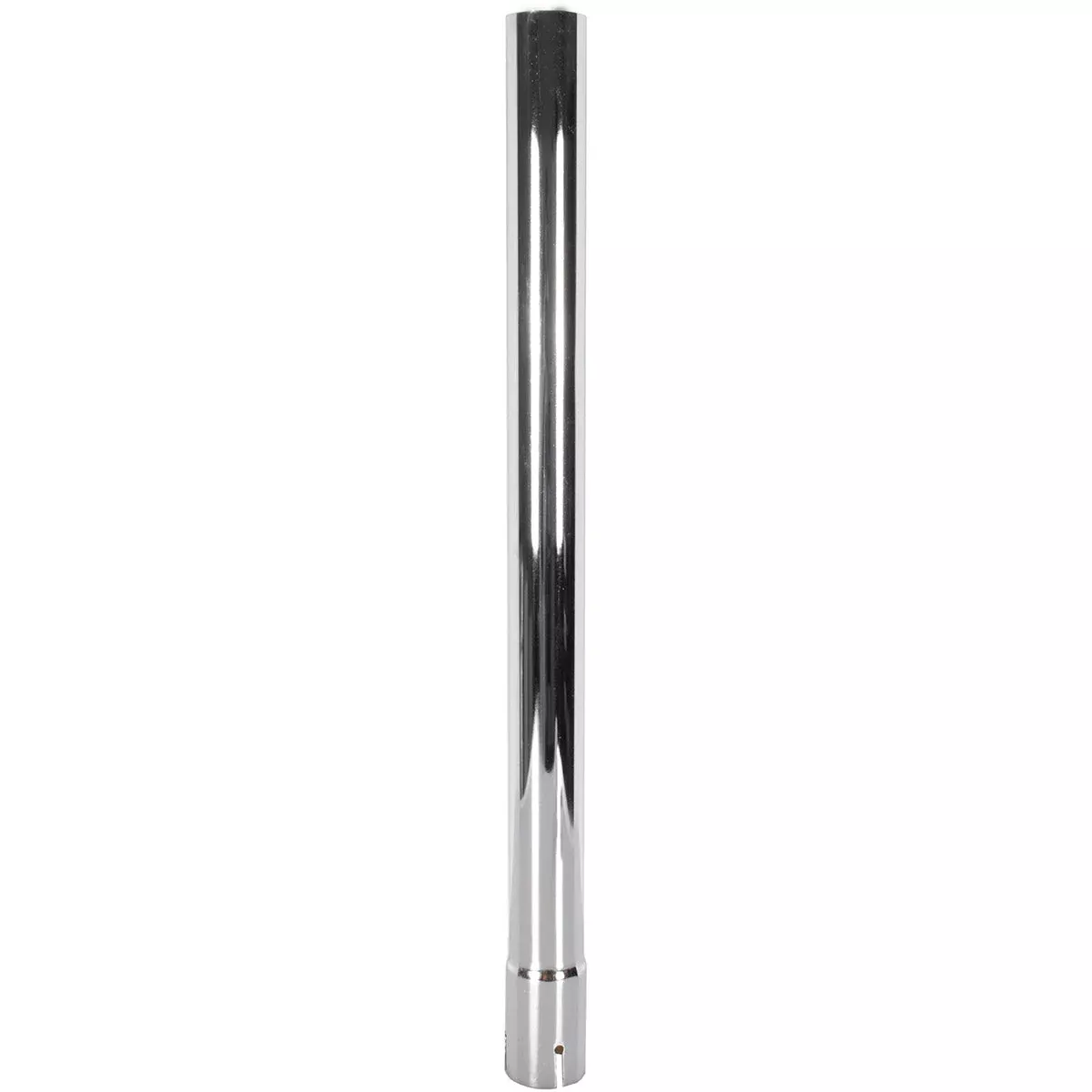 Universal Exhaust Stack Pipe - 1-3/4" x 24", Straight, Chrome