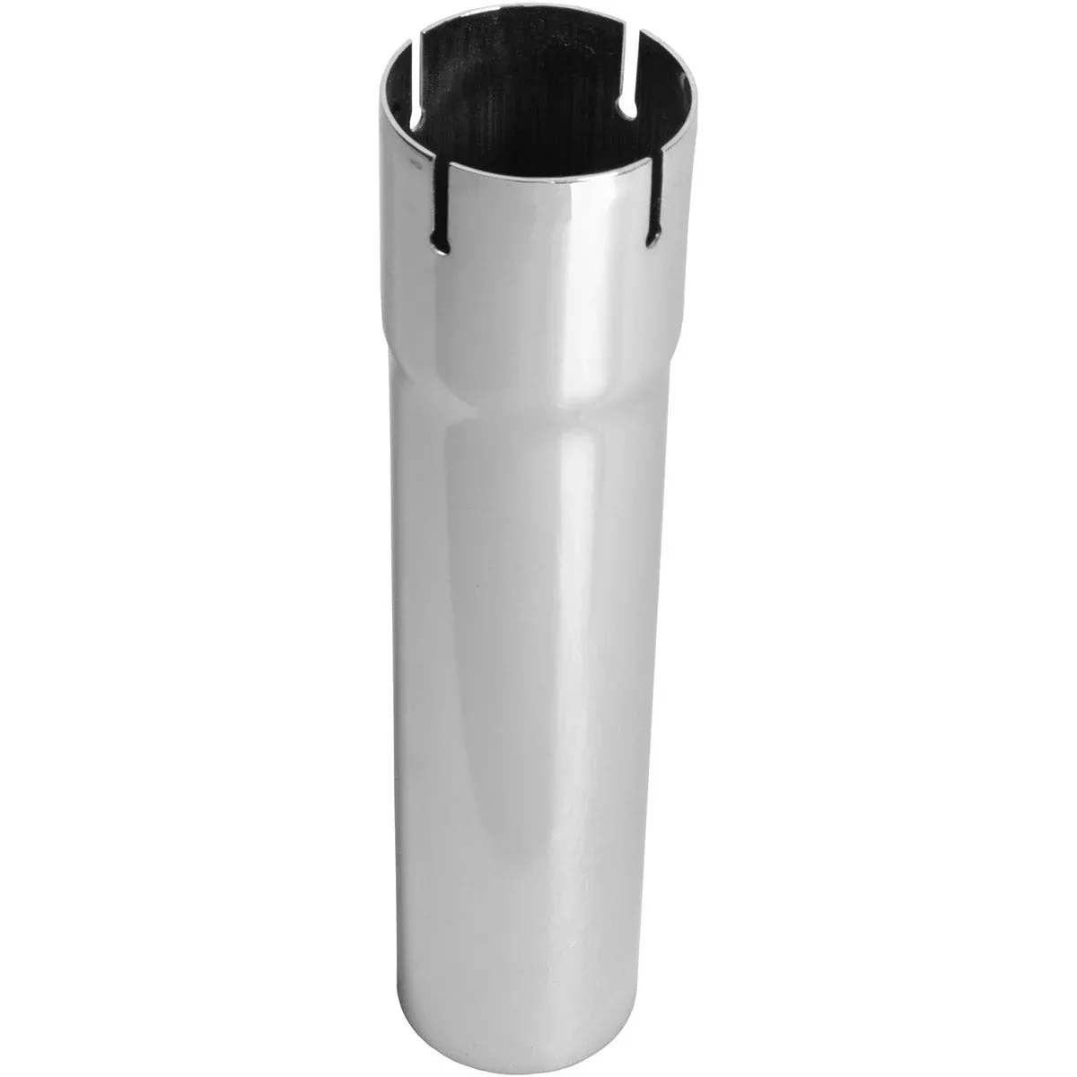 Universal Exhaust Stack Pipe - 2-3/4" x 12", Straight, Chrome