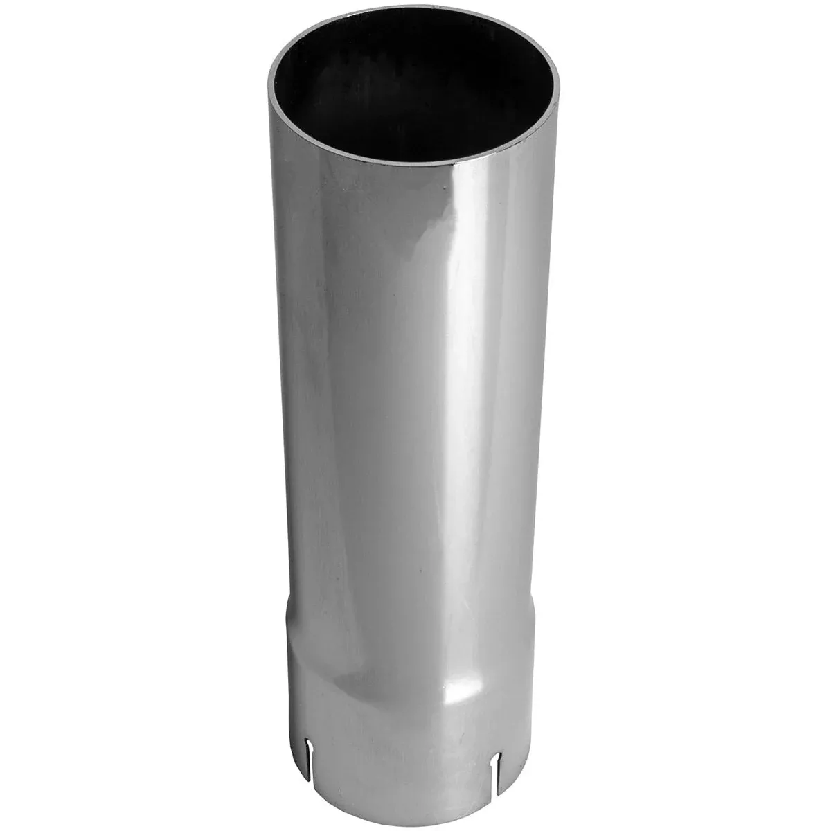Universal Exhaust Stack Pipe - 3-1/2" x 12", Straight, Chrome