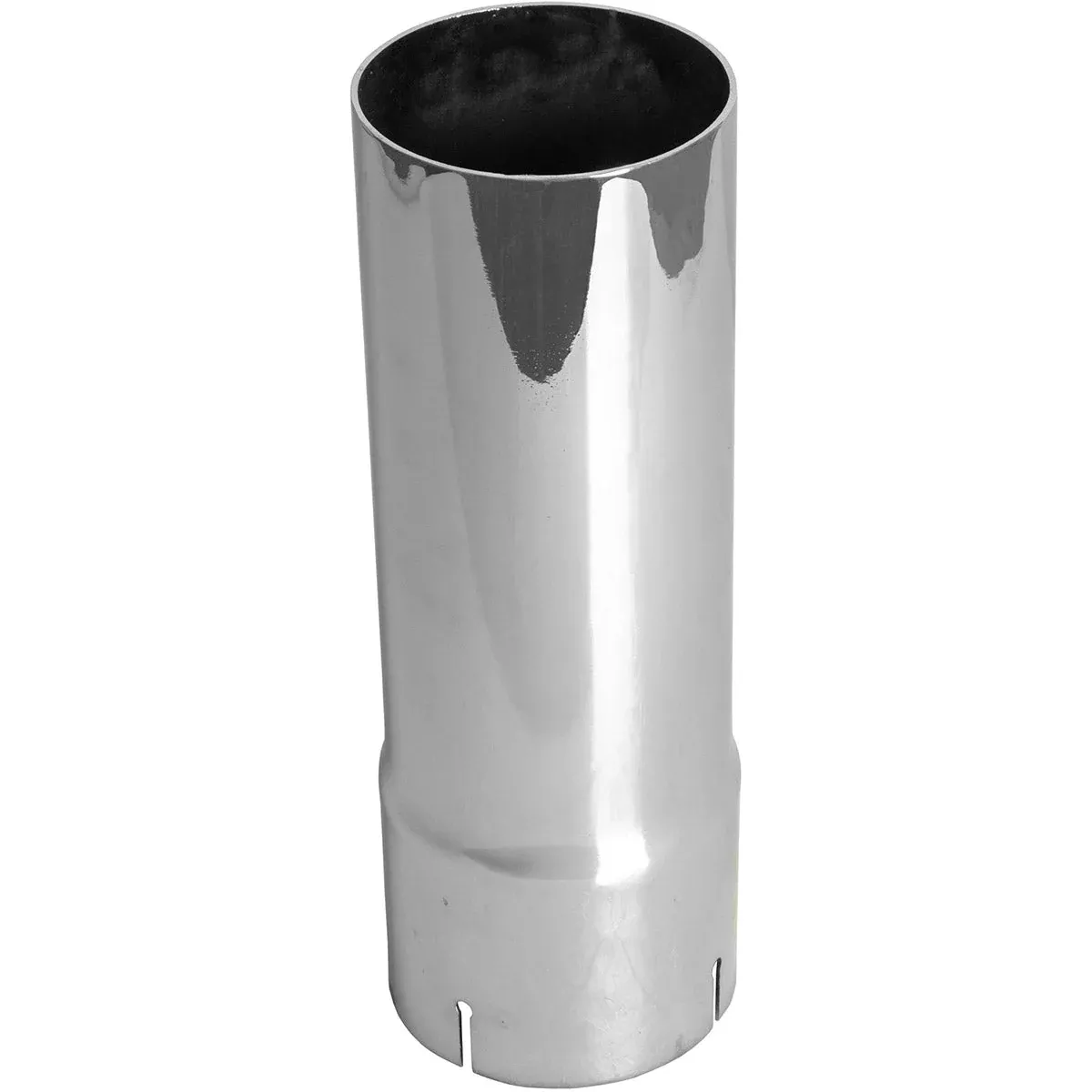 Universal Exhaust Stack Pipe - 4" x 12", Straight, Chrome