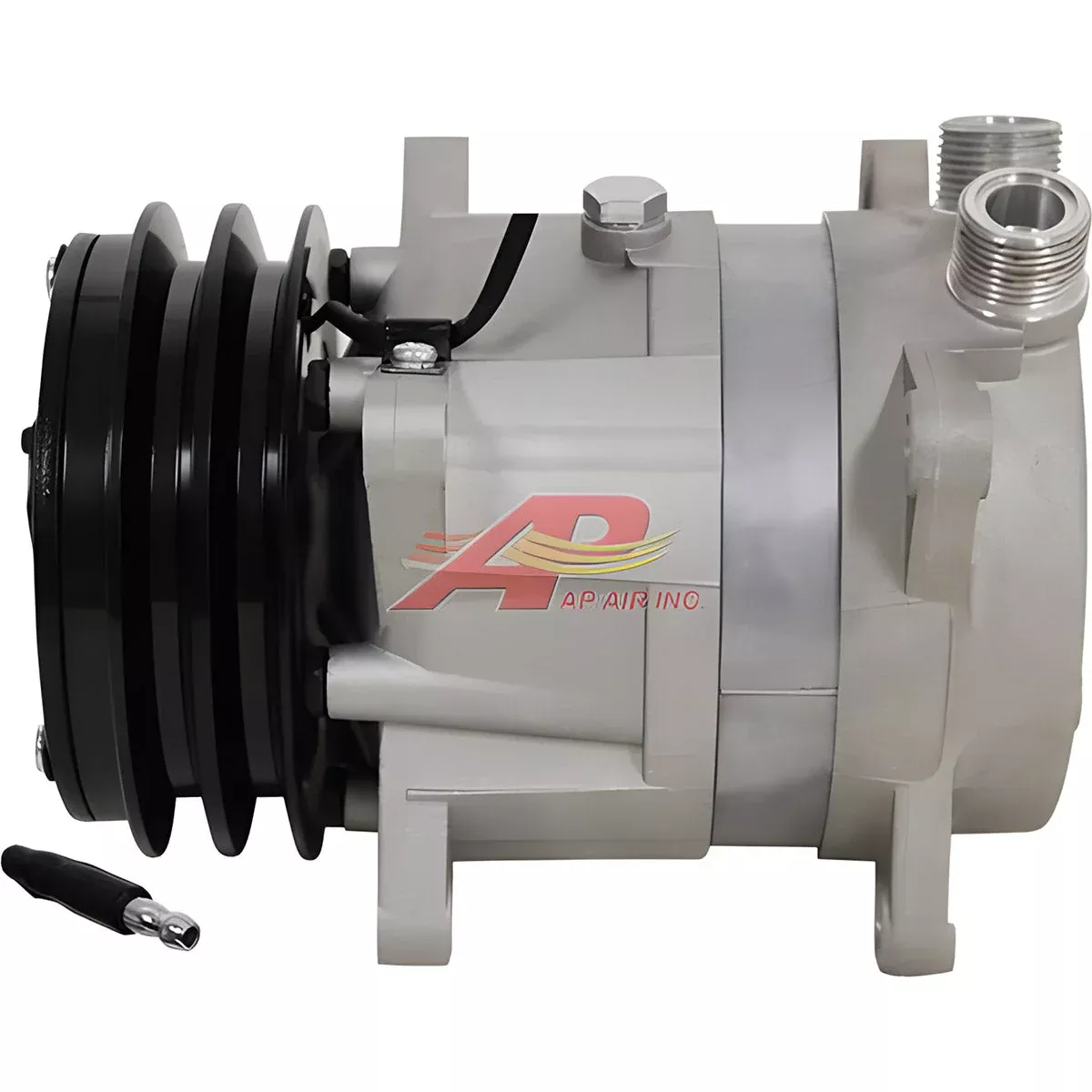 V5 Compressor-2 Groove Clutch, Vertical Tube O-Ring, 12 Volt for, 502-008